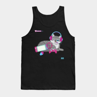 Easily Distracted by Cats and Video Games Tank Top